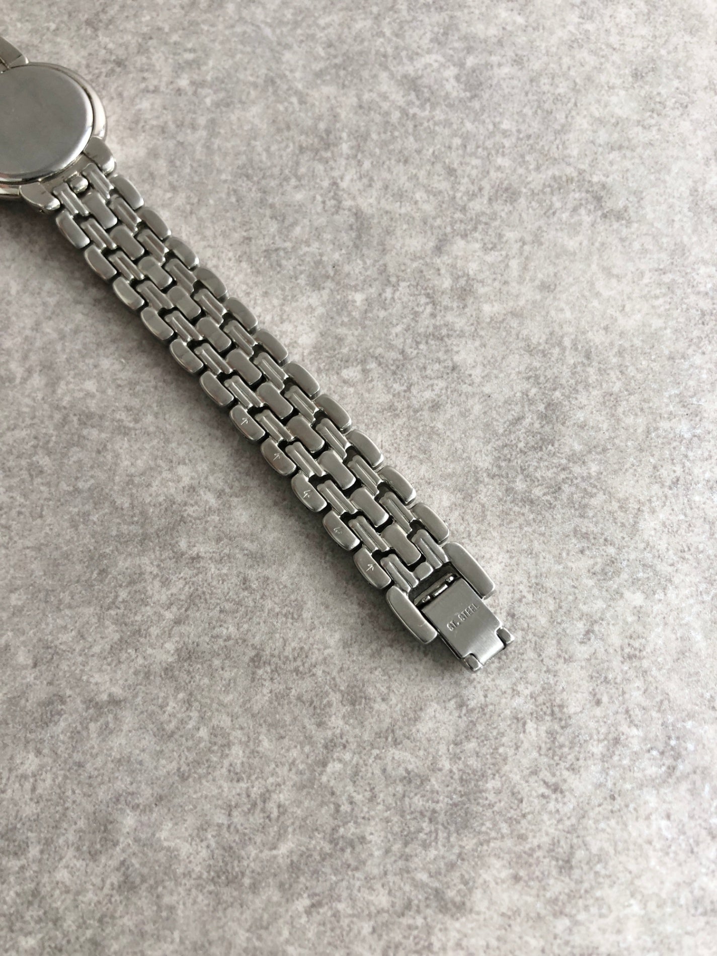Yves Saint Laurent YSL Logo Watch Silver Vintage cibzk8