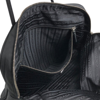 PRADA Triangle Logo Padlock Totebag Black Vintage b8nscy