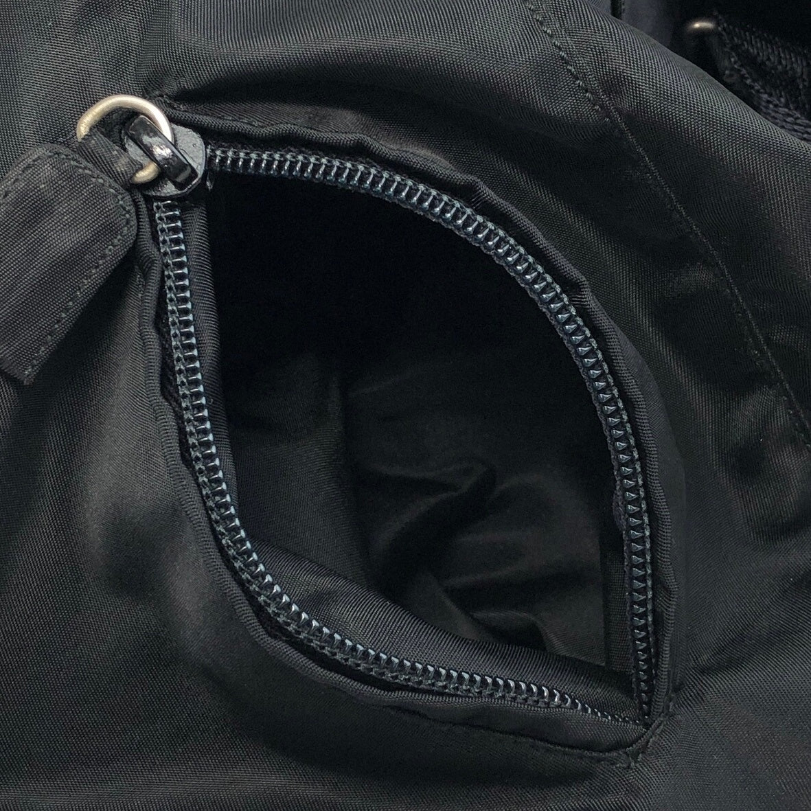 PRADA Triangle Logo Backpack Black Vintage x4kpsj