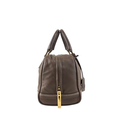 LOEWE Amazona Small Boston bag Handbag Brown Vintage irfyjk