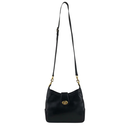 CELINE Blason Turn Lock Shoulder bag Black Vintage rpzpkc
