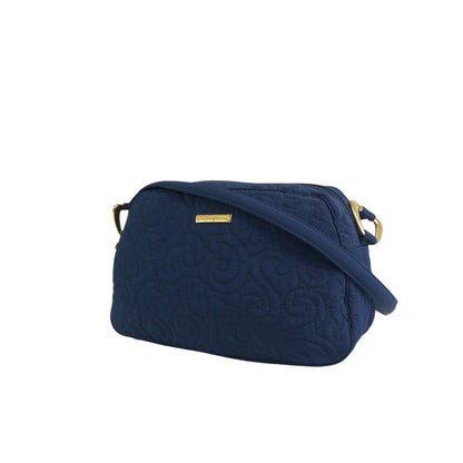 Yves Saint Laurent YSL Logo Shoulder bag Navy Vintage zt4e3i