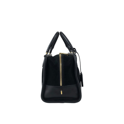 LOEWE Amazona28 Anagram Small Boston bag Handbag Black Vintage hf8cwp