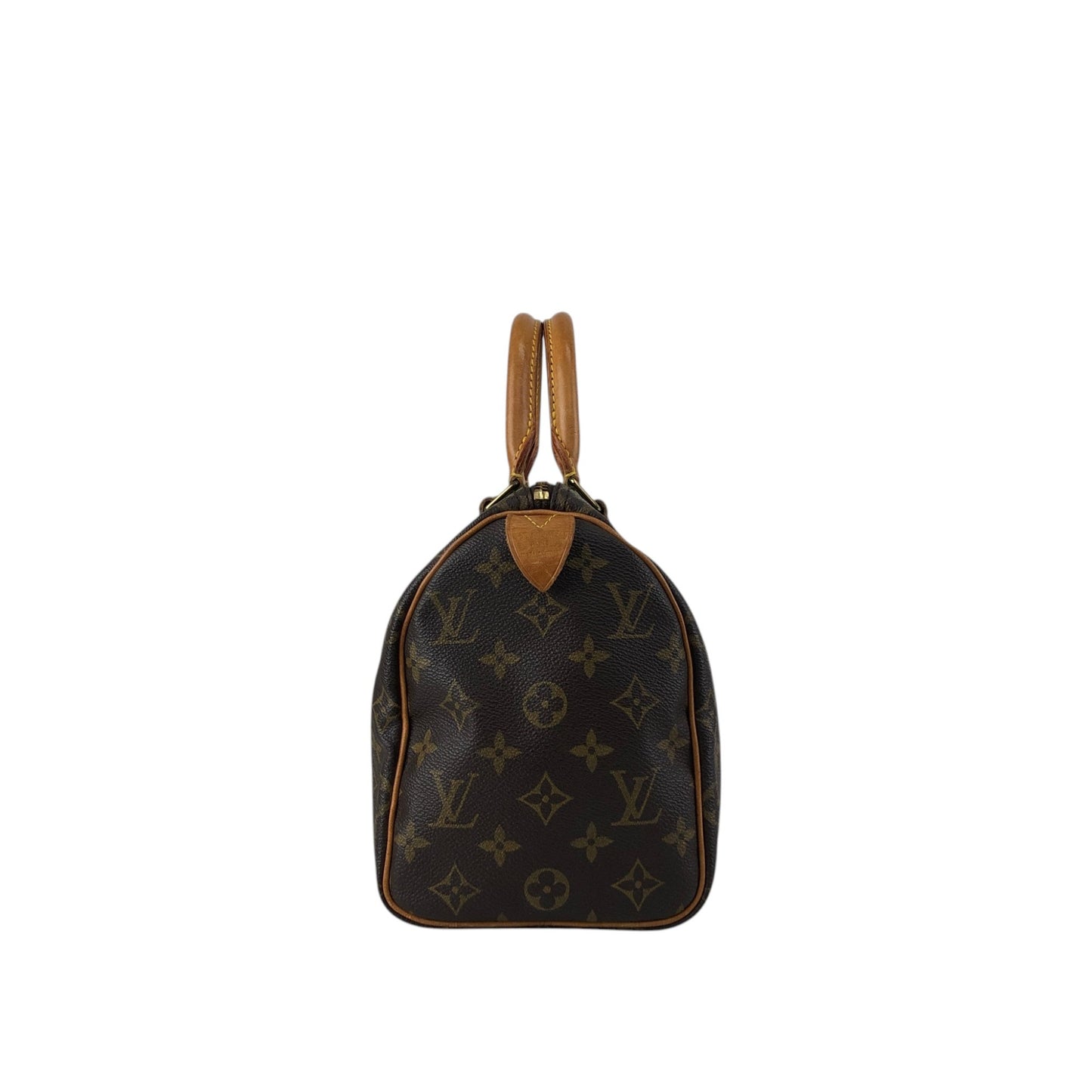 LOUIS VUITTON Monogram Small Boston bag Handbag Brown Vintage ss8v76