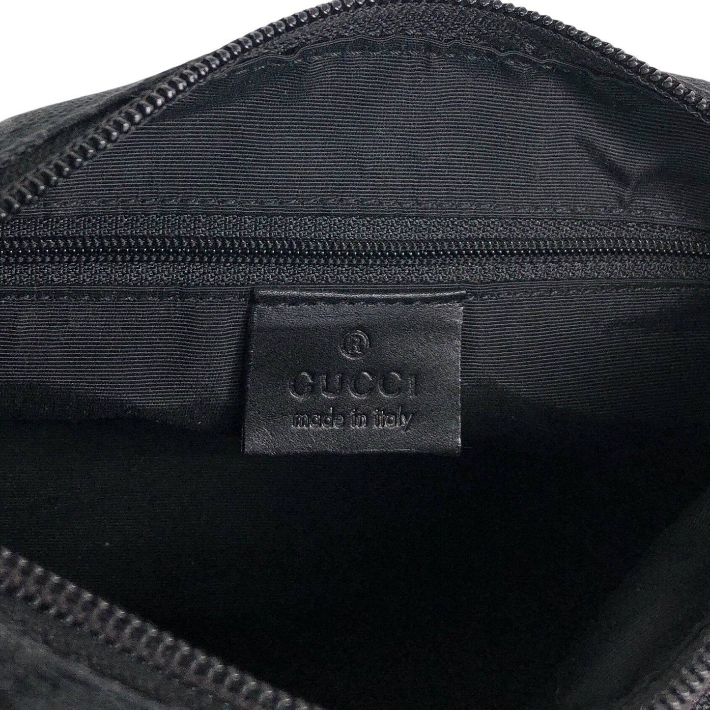 GUCCI GG Canvas Shoulder bag Black Vintage xi6jhz