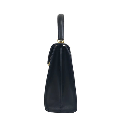 VALENTINO GARAVANI Logo Two-way Handbag Shoulder bag Black Vintage 2gjfkz
