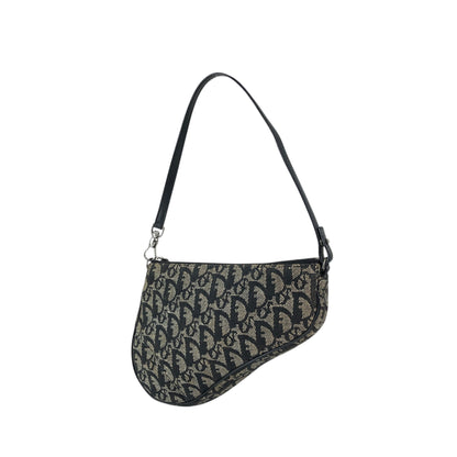 Christian Dior Trotter Shoulder bag Black Vintage gszuxb