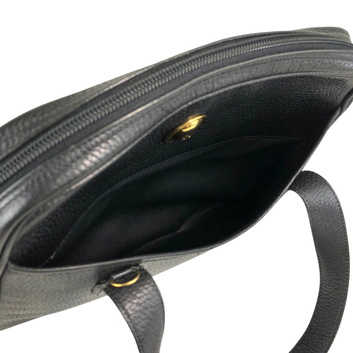 Christian Dior CD Logo Two-way Handbag Shoulder bag Black Vintage 68z4cp