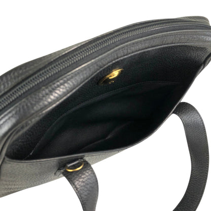Christian Dior CD Logo Two-way Handbag Shoulder bag Black Vintage 68z4cp