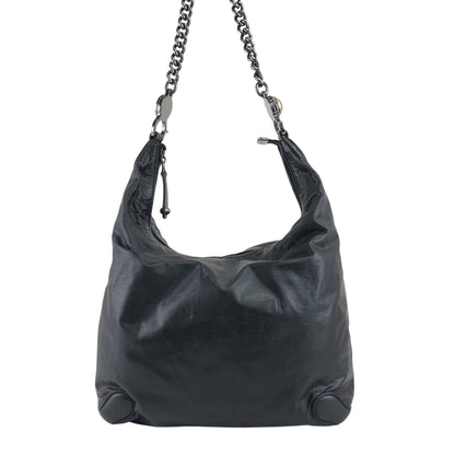 GUCCI Chain Shoulder bag Black 228560 Vintage hxuxav