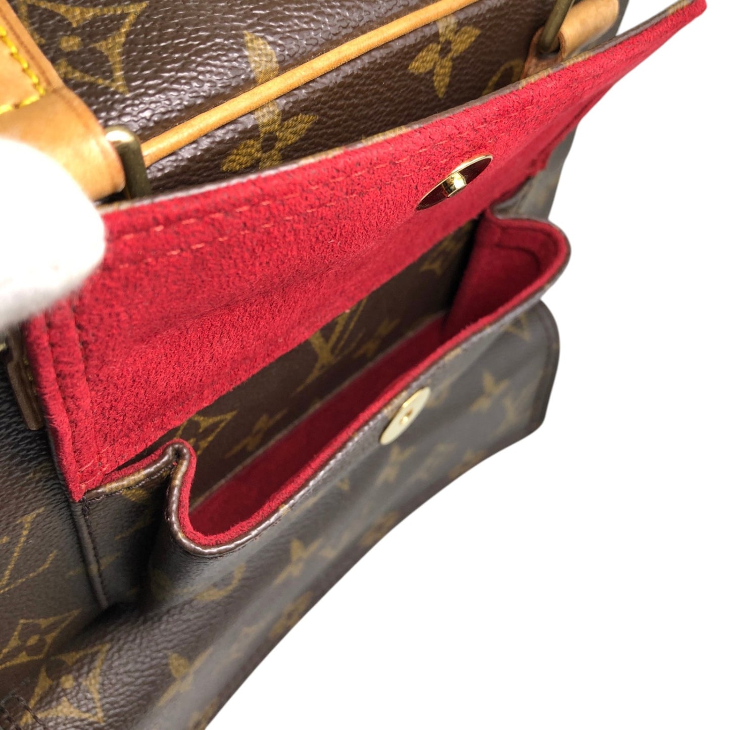 LOUIS VUITTON Monogram Handbag Brown M51161 Vintage bfxwva