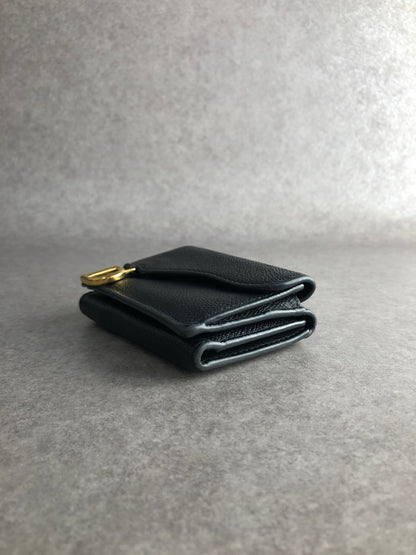 Christian Dior Trifold Wallet Black 43-MA-0261 Vintage juppie