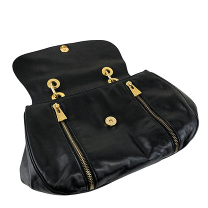 CELINE Two-way Handbag Shoulder bag Black Vintage uezhmr