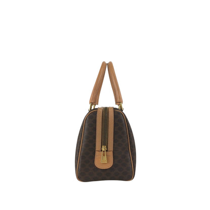 CELINE Macadam Blason Two-way Handbag Shoulder bag Brown Vintage h5nkpp