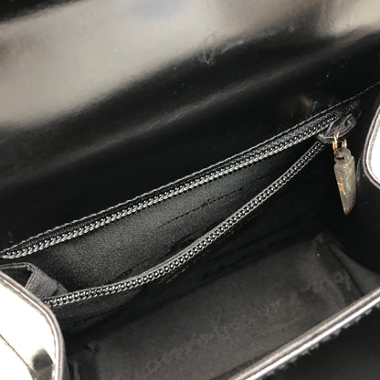 Salvatore Ferragamo Gancini Two-way Handbag Shoulder bag Black Vintage vbbuay