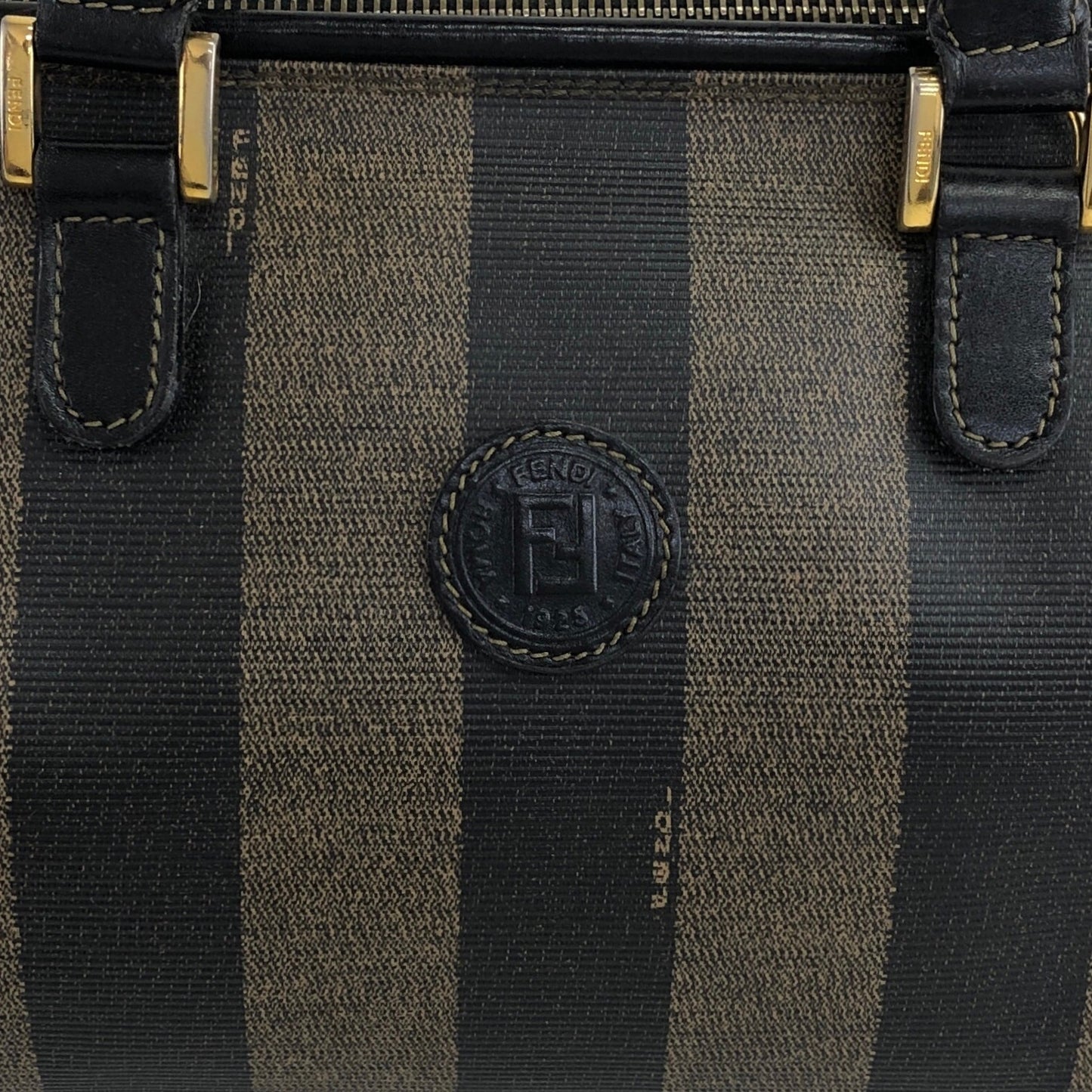 FENDI Pecan Two-way Handbag Shoulder bag Black Vintage tyz7ma