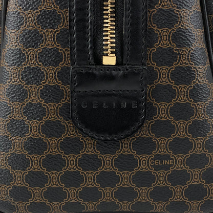 CELINE Macadam Two-way Small Boston bag Shoulder bag Black Vintage mdni2d