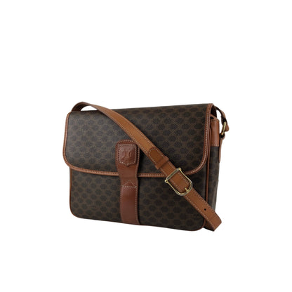 CELINE Macadam Blason Shoulder bag Brown Vintage vim7mw