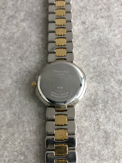 Christian Dior Octagon Quartz Watch Gold 48.203 Vintage s6cej8