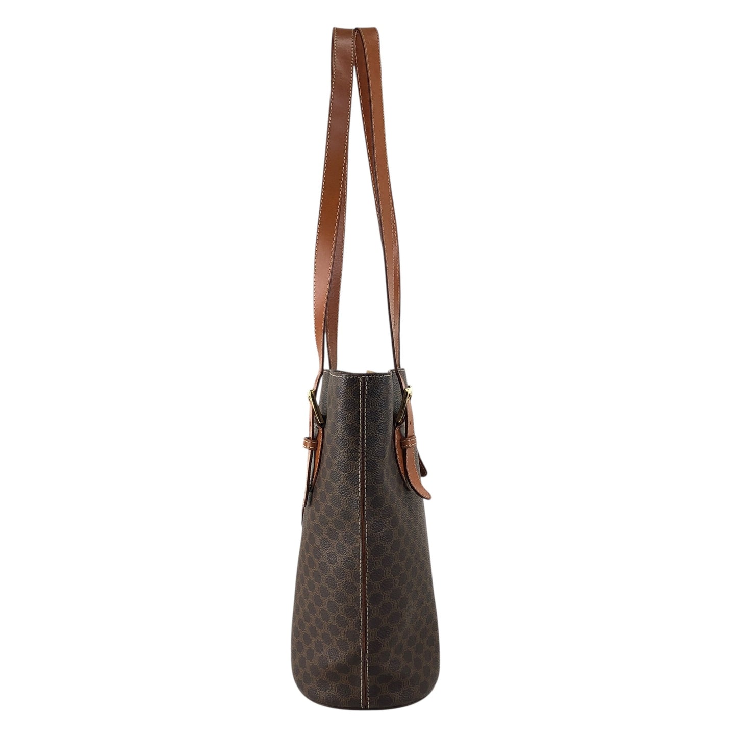 CELINE Macadam Blason Totebag Brown Vintage krmf4c
