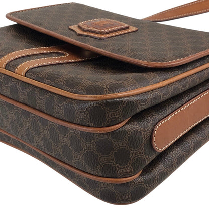 CELINE Macadam Blason Shoulder bag Brown Vintage et4dj5