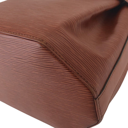 LOUIS VUITTON Epi Drawstring Shoulder bag Brown Vintage ij3uzs