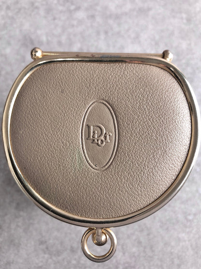 Christian Dior Logo Embossed Coin Purse Brown Vintage svpmy8