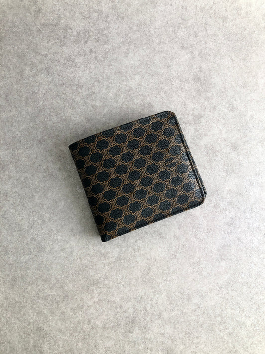 CELINE Macadam Folded Wallet Black Vintage 7fbb7k