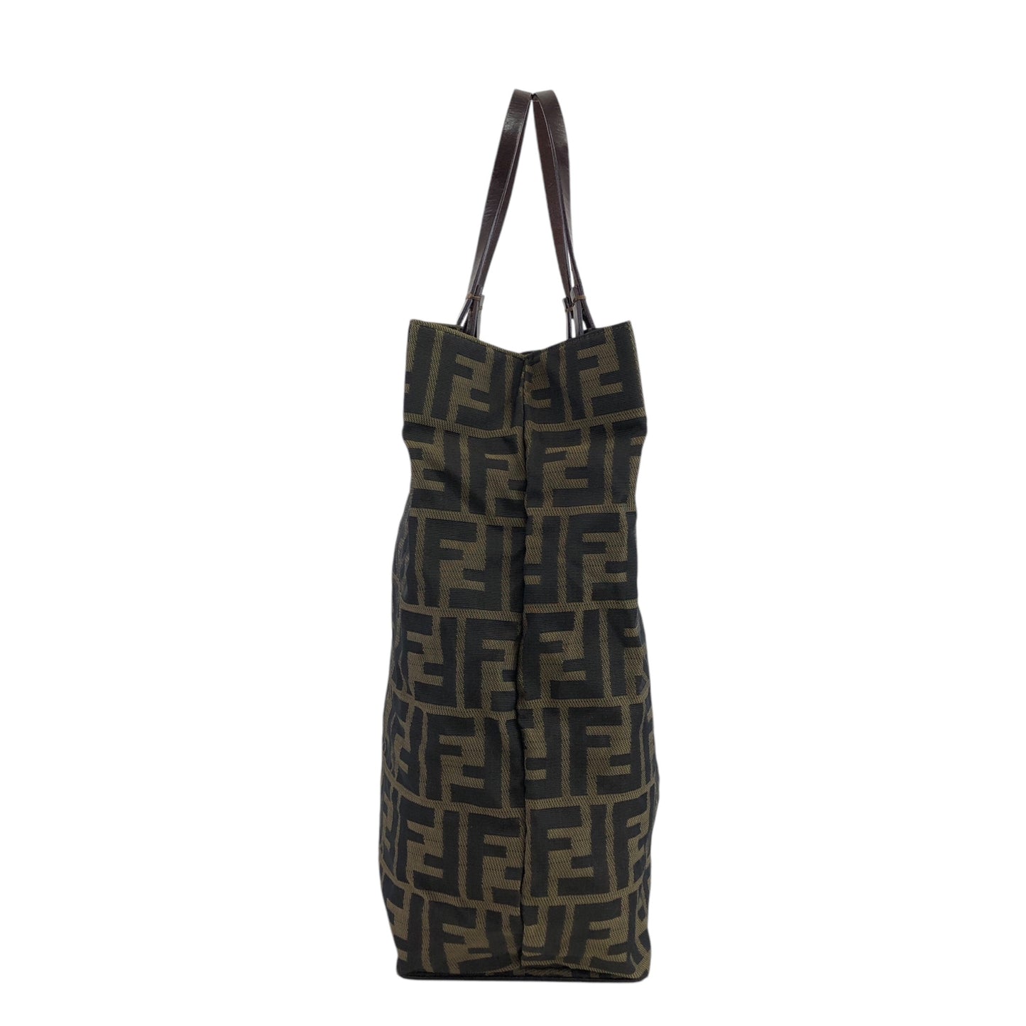 FENDI Zucca Handbag Totebag Brown Vintage fjksnk