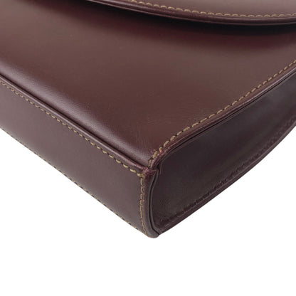 Cartier Logo Embossed Shoulder bag Bordeaux Vintage ezui2a