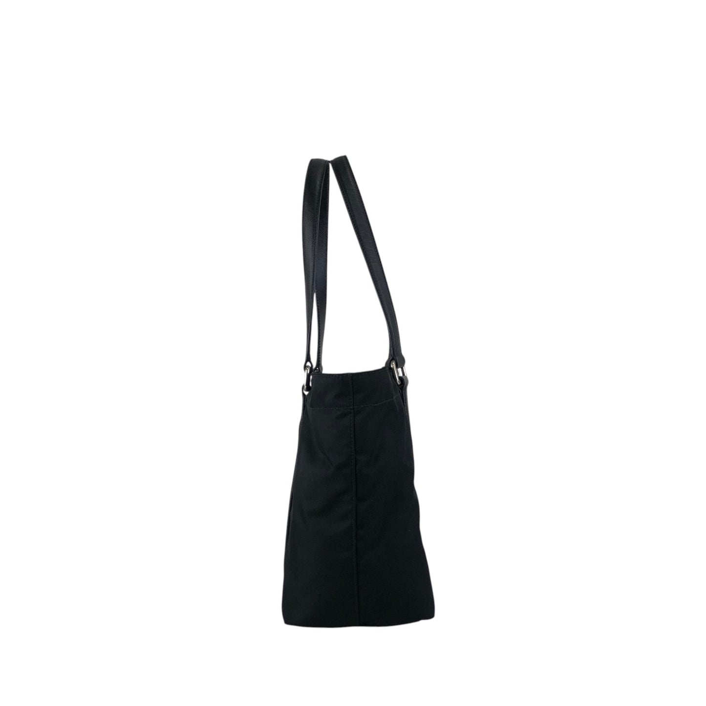PRADA Tessuto Triangle Logo Totebag Black Vintage tgzvbu