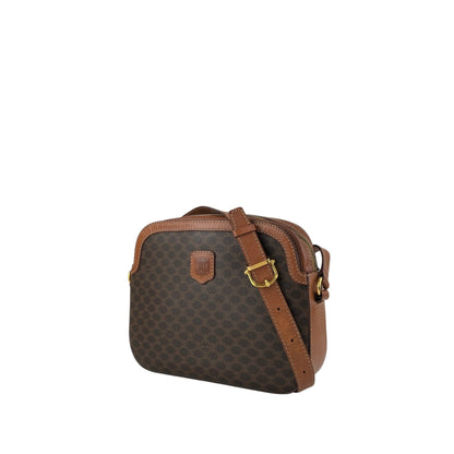 CELINE Macadam Blason Shoulder bag Brown Vintage bp2ksi