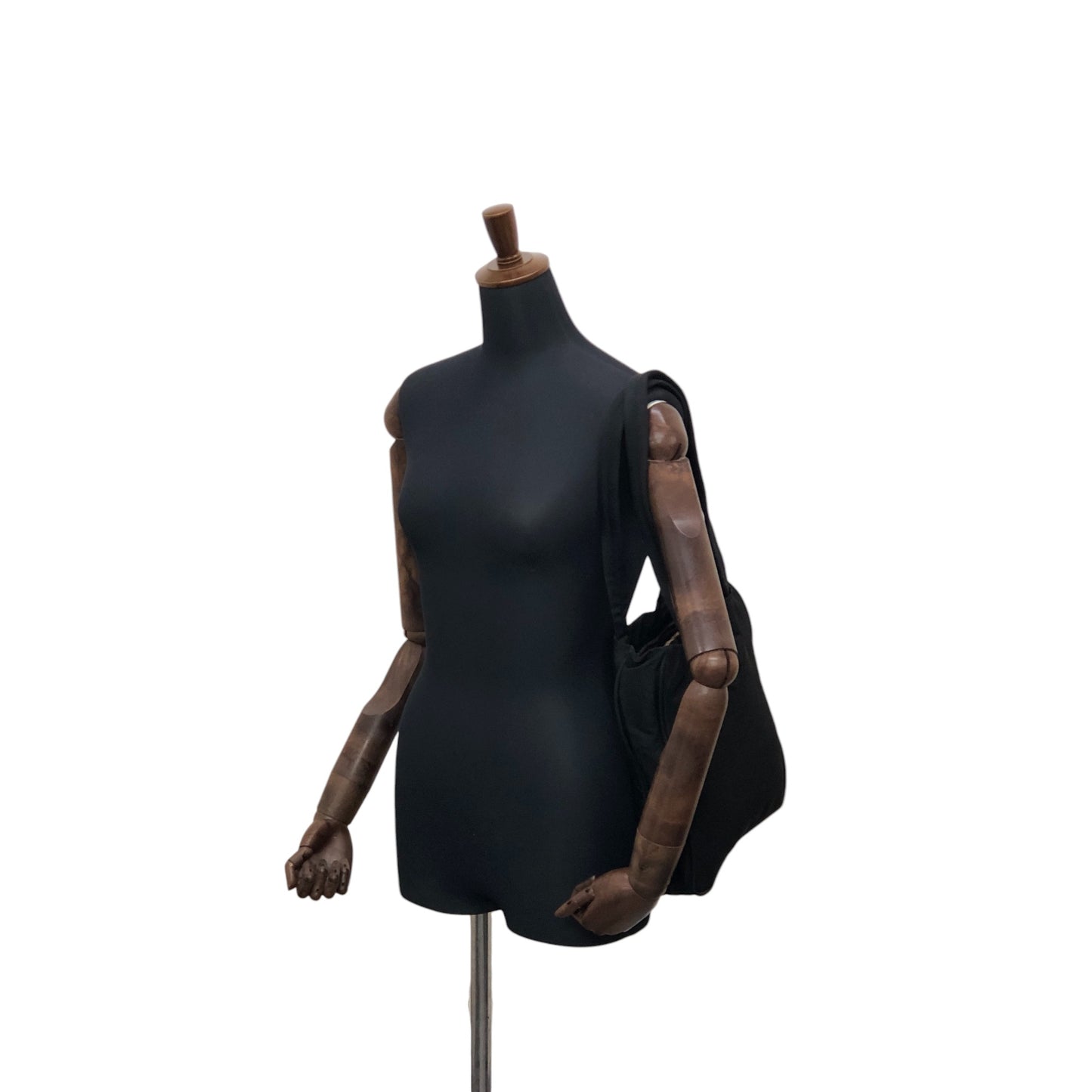 PRADA Tessuto Triangle Logo Totebag Black Vintage 4ica5v