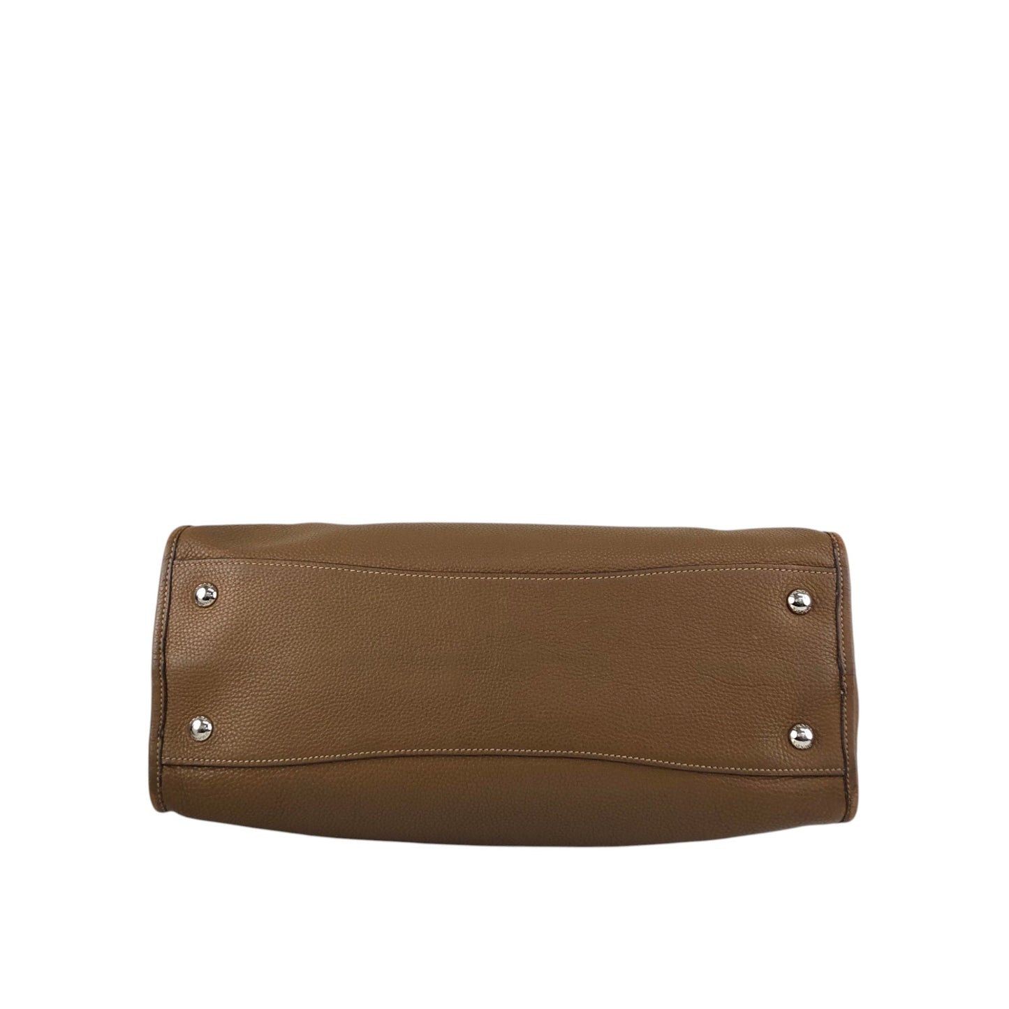 PRADA VITELLO PHENIX Two-way Handbag Shoulder bag Brown BL0805 Vintage 2rpjby