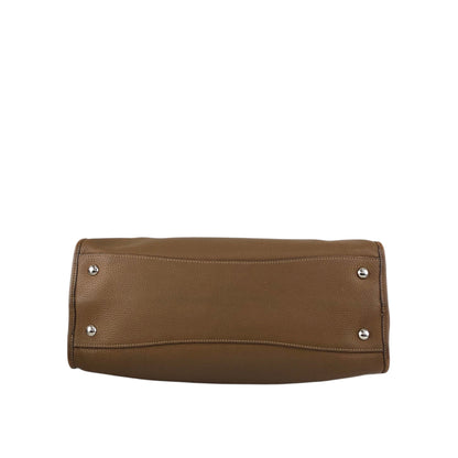 PRADA VITELLO PHENIX Two-way Handbag Shoulder bag Brown BL0805 Vintage 2rpjby