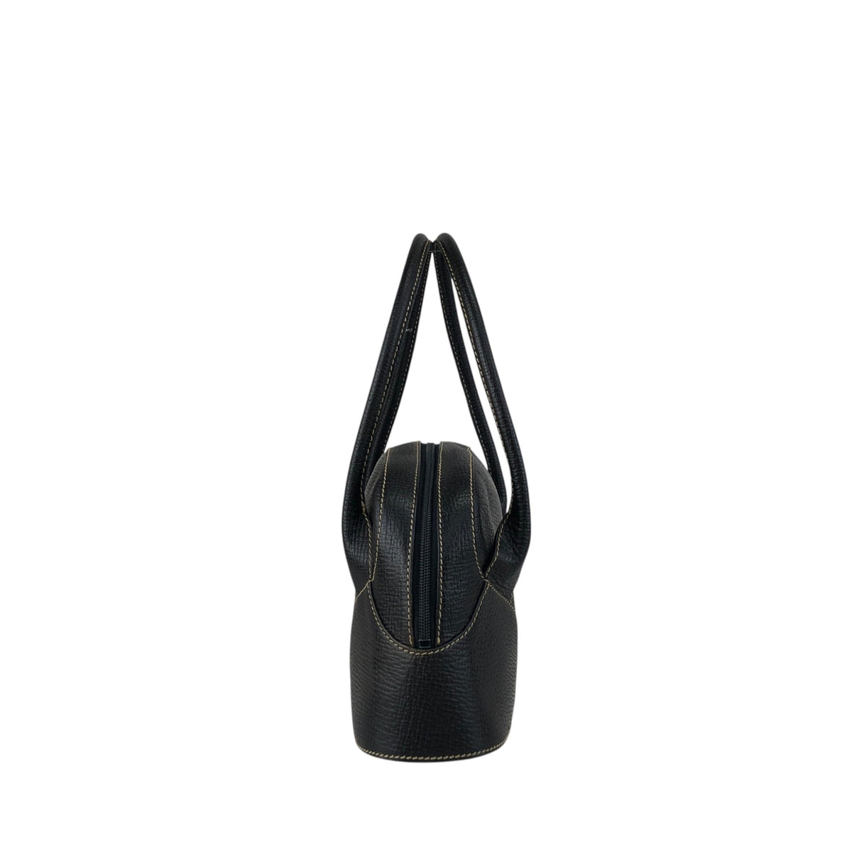 LOEWE Logo Embossed Handbag Black Vintage xuiewb