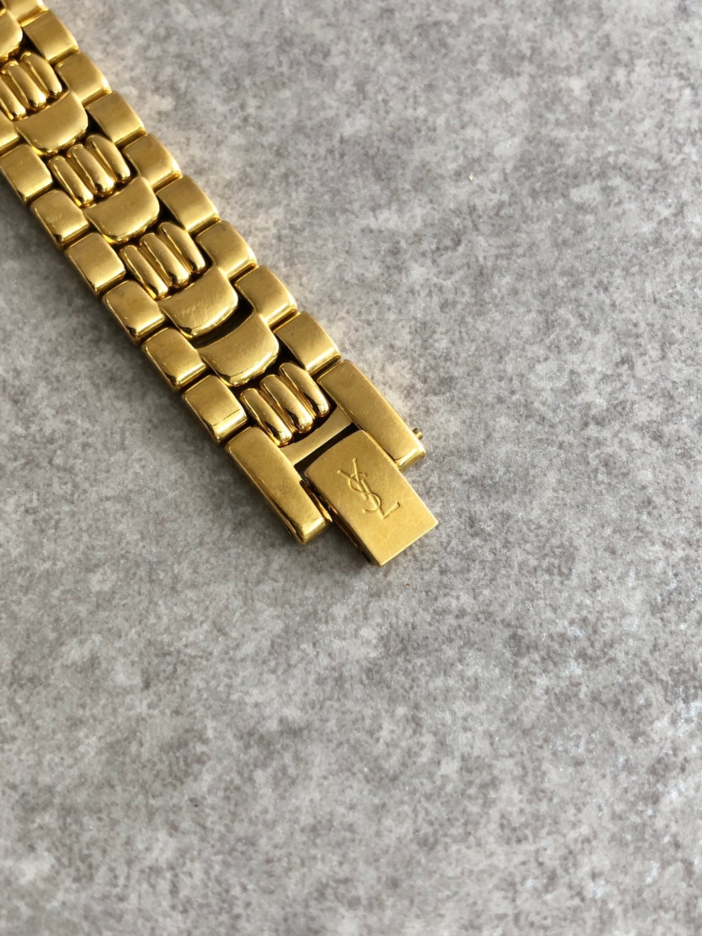 Yves Saint Laurent Quartz Watch Gold 601948 Vintage vfcdc4