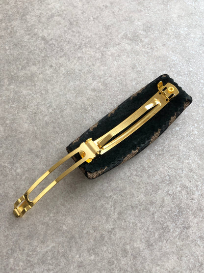 FENDI Pecan Barrette Brown Vintage f3iyva