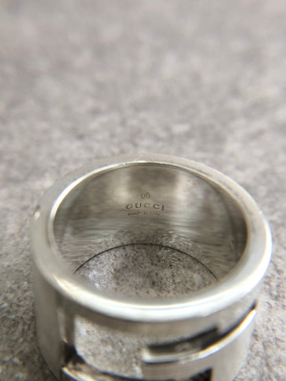 GUCCI Logo SILVER925 Ring Silver Vintage k7jbjt
