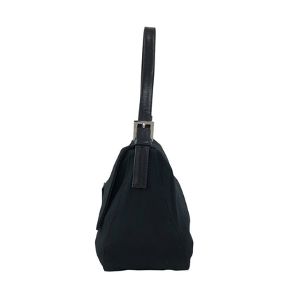 FENDI Logo Shoulder bag Black Vintage vvvemn