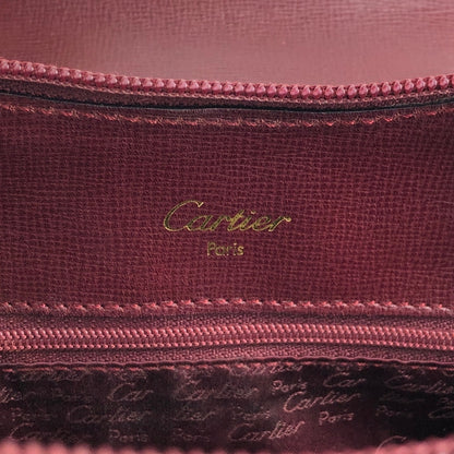 Cartier Logo Turn Lock Backpack Bordeaux Vintage m4jsic