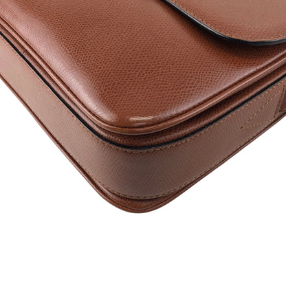 CELINE Turn Lock Shoulder bag Brown Vintage hdtdu2