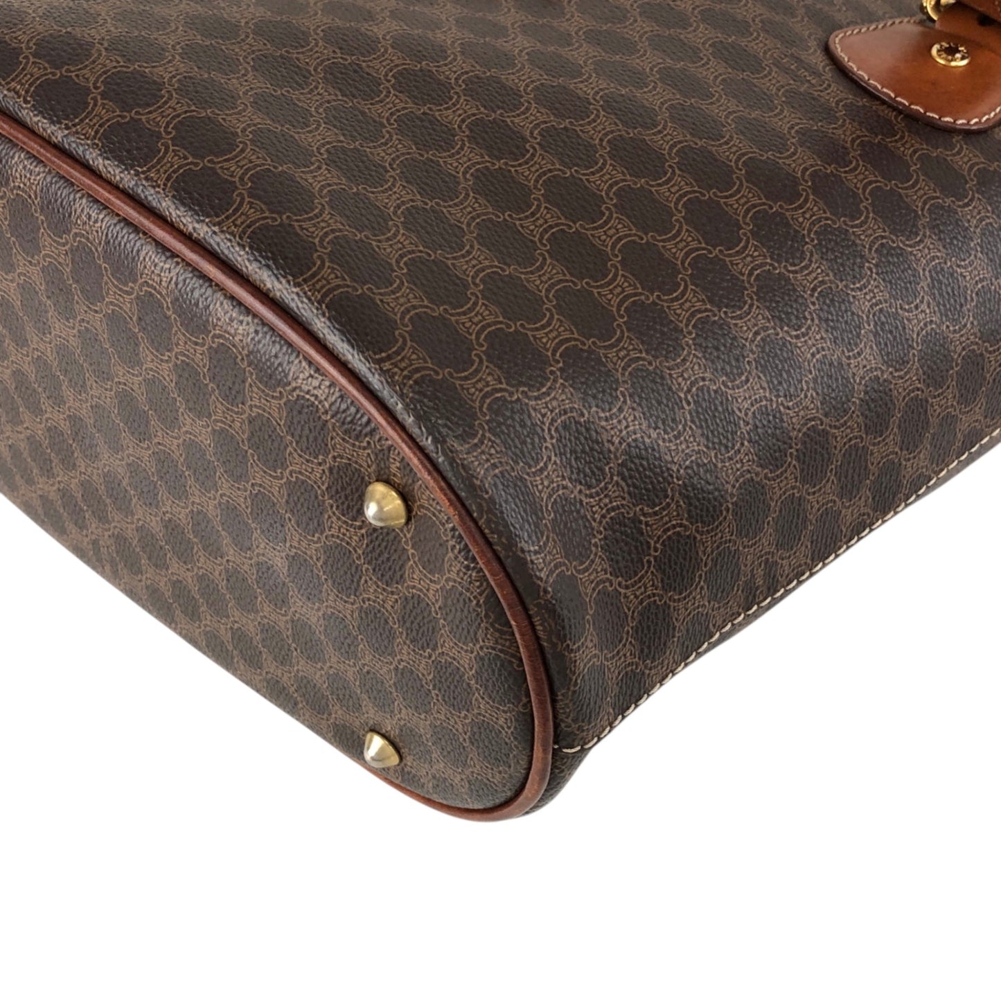 CELINE Macadam Blason Totebag Brown Vintage tdcdrg