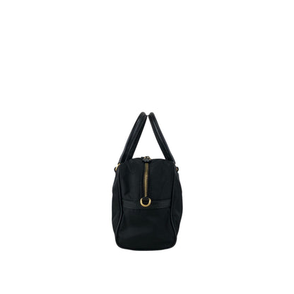 PRADA Triangle Logo Two-way Small Boston bag Shoulder bag Black Vintage 8z5ju7