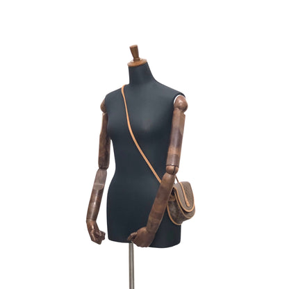 CELINE Macadam Blason Shoulder bag Brown Vintage ixr8dt