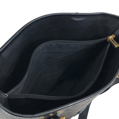 CELINE Macadam Blason Handbag Totebag Black Vintage 7r6v3e