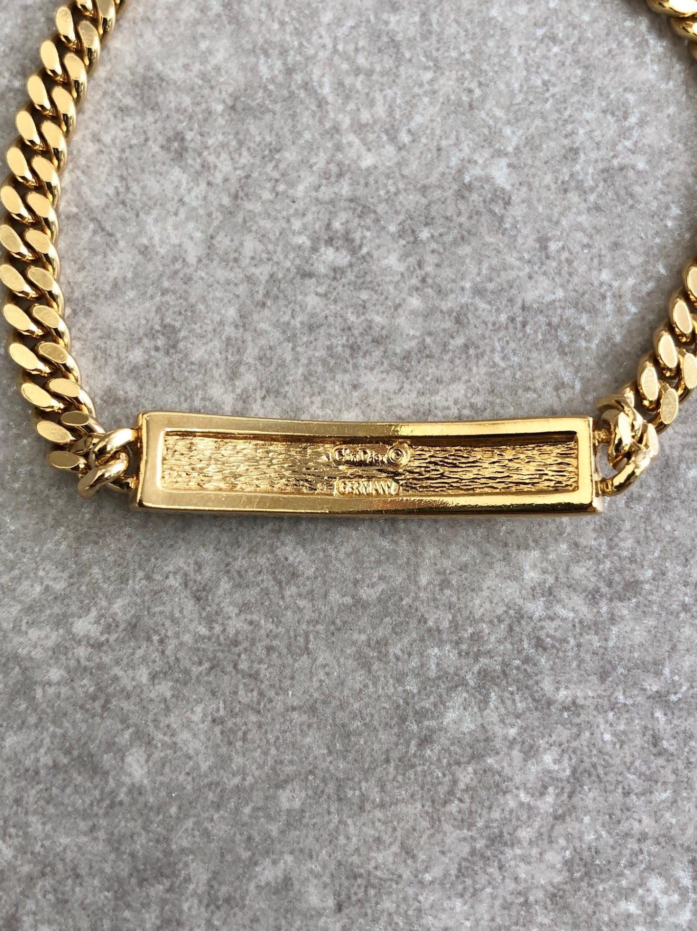 Christian Dior CD Logo Bracelet Gold Vintage bs7hwh