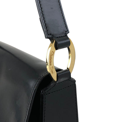 Christian Dior Logo Shoulder bag Black Vintage n2ss5w