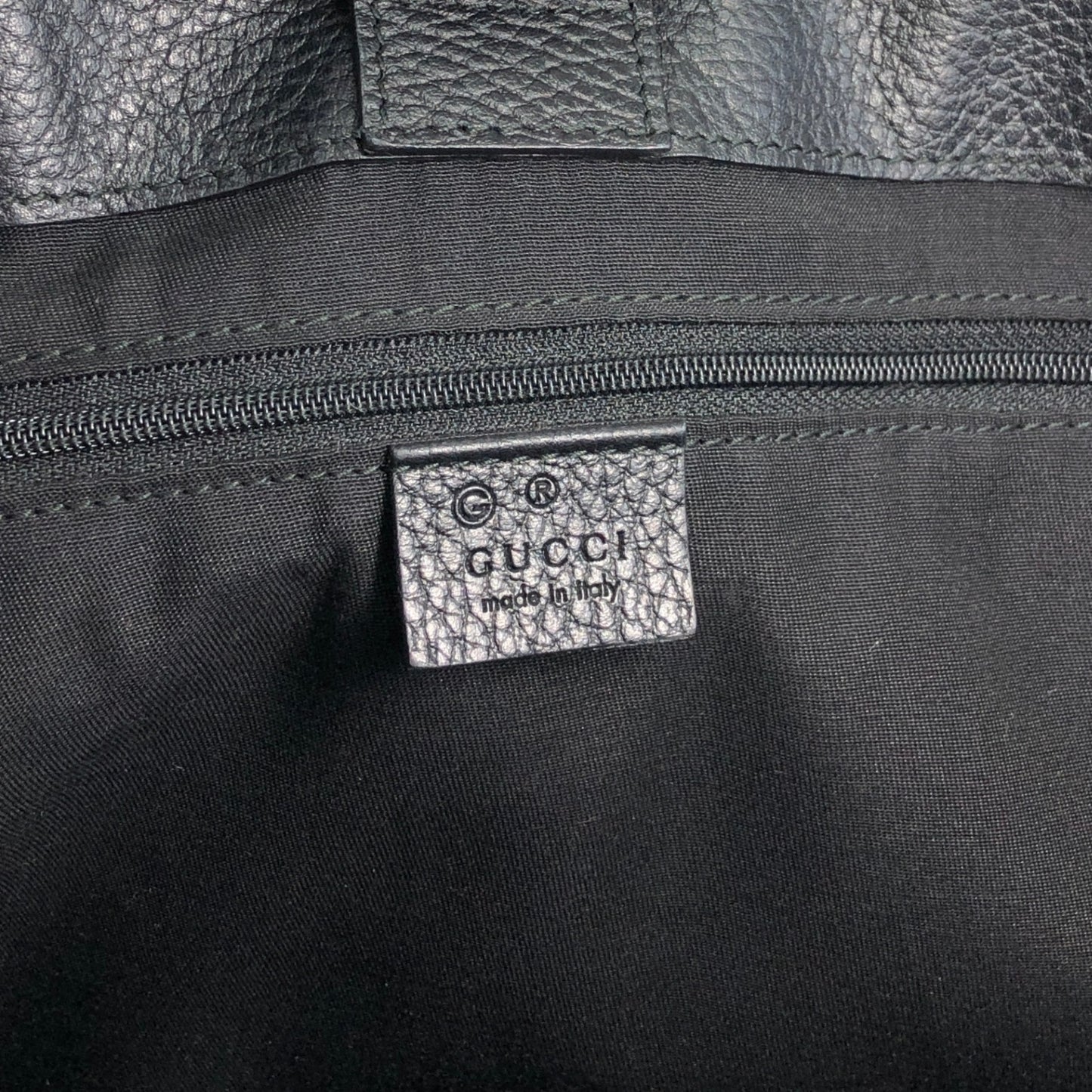 GUCCI Bamboo Totebag Black Vintage 5j436w