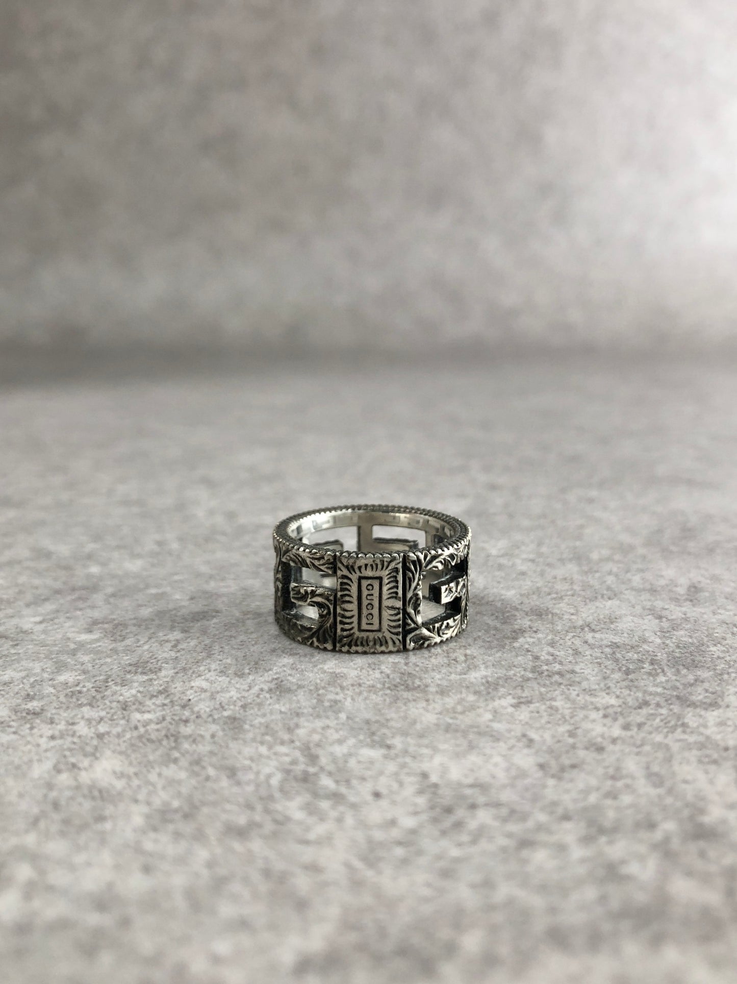 GUCCI SILVER925 Ring Silver Vintage t7bxs8